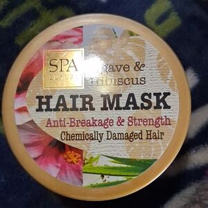 Spa Luxury Agave & Hibiscus Hair Mask - Pink and Gold